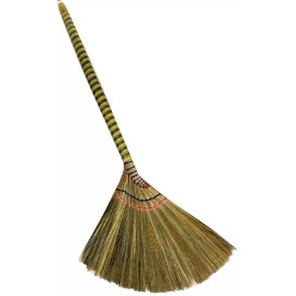 M.V. Trading One Vietnamese Soft Fan (Straw) Broom – 40 Inch Traditional Handcrafted