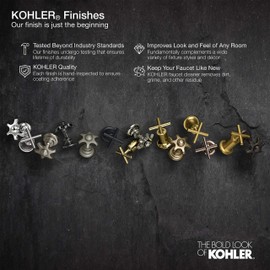 KOHLER K-8801-2MB Duostrainer Sink Strainer, Sink Drain and Strainer with Tailpiece, Vibrant Brushed Moderne Brass