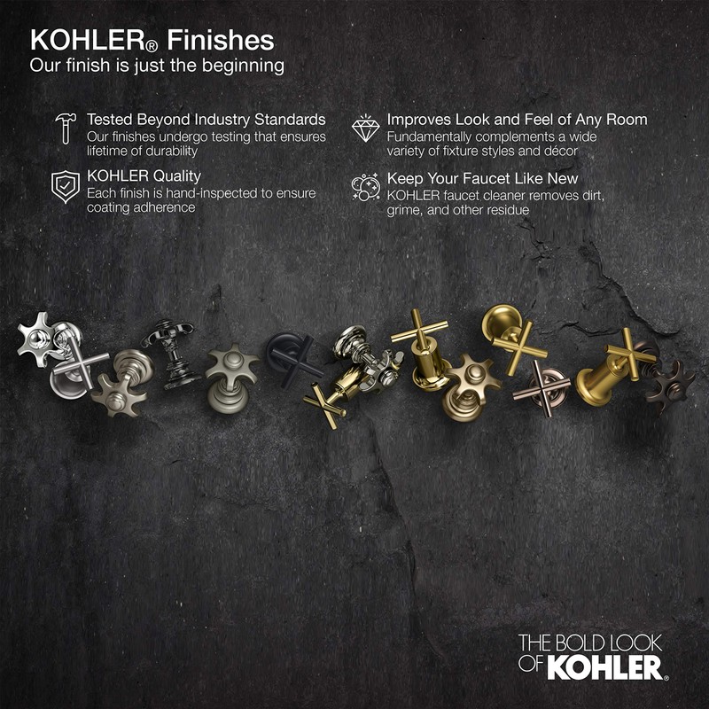 KOHLER K-8801-2MB Duostrainer Sink Strainer, Sink Drain and Strainer with
