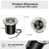 AHSELLUS 4 Pack Low Voltage LED Landscape Lights - 3W