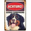 Plenty Gifts Metal Sign Vintage Caution Bernese Mountain Dog