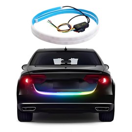 Vmingo Tira Led RGB Cajuela Luz Decorativa Auto Cajuela Direccional CC12V con 5 Modos de iluminación 1.5m | Multicolor