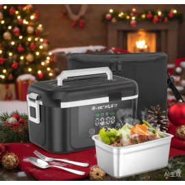 Adult Wireless Electric Heating Lunch Box, 18000mAh Rechargeable Timer For Work