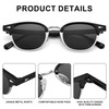 Pro Acme Polarized Sunglasses for Men Women Classic Semi-Rimless Frame