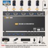 KVM Switch HDMI 4K@60Hz,KVM Switches with Simulation EDID for 4