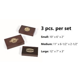 Cuban Party Cigar Box Centerpieces (set of 3 - Small, Medium and Large) Havana Nights Party Decor