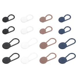 uxcell 16Pcs 2 Sizes Flexible Pants Button Extender, Pants Waistband No Sew Instant Extension Button for Men & Women (4 Colors)