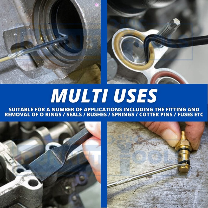 Dunnet Tools 9 Piece Pick and Hook Set Gasket Scraper