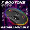 AKUMA Souris Gaming Otaku M05 12800 DPI RGB Programmable Black