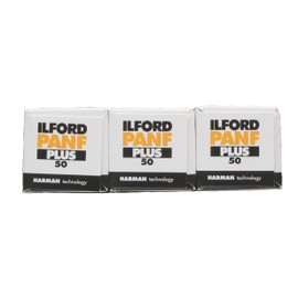 Ilford PanF Plus Medium Format Black and White Film - Pack of 3