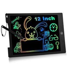 12 Inch LCD Writing Tablet for Kids Toddlers, Drawing Pad Toys for 3 4 5 6 7 8 Year Old Girls Boys, Doodle Board Travel Essentials Christmas Birthday Children Gifts