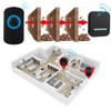 Smart Wireless Remote Control Doorbell Receiver With LED IP55 Waterproof