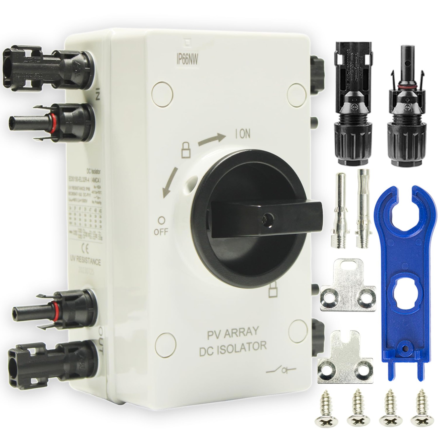 IP66 Waterproof Solar PV DC Quick Disconnect Switch,1000V 64A PV Solar ...