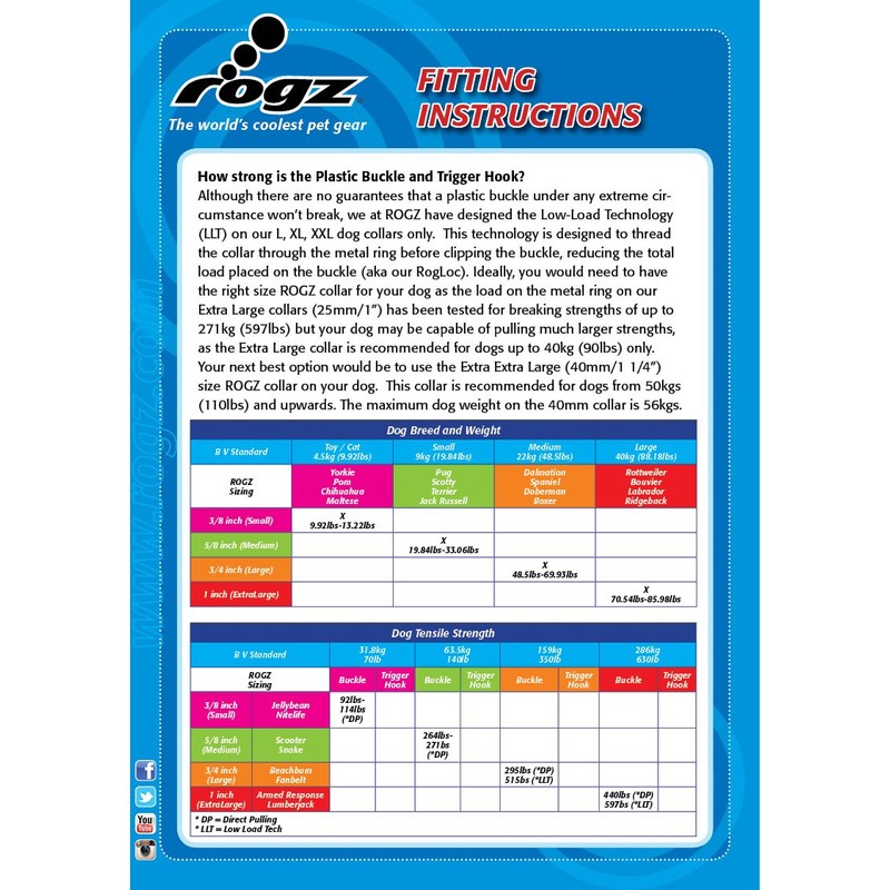 Rogz Fanbelt Collar Reflective, Pink