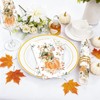 80 Pcs Boho Fall Pumpkin Paper Napkins Watercolor Floral Napkins