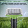 HiAnifri Ultrasonic Mole Repellent Outdoor, Solar-Powered Gopher Mole Repellent for