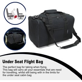 Home Flair Carry On Bag 40x20x25 Cabin Bag | Hand Luggage Bag | Underseat Cabin Bag for Ryanair & Other Major Airlines | Foldable Bag for Easy Storage | New Improved Strap Design