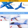 BAIVYLE 3 Pack 18.9" Throwing Foam Airplane Toy for Ages
