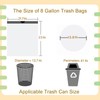 LEAMOO 8 Gallon Drawstring Trash Bags