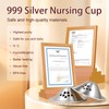 Silver Nursing Cups,Original Perforated Breathable Design,Silver Nursing Cups,Silver Nipple Covers