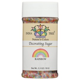 Nature's Colors, Rainbow Sugar , Pure Sugar Sprinkles for Baking and Decorating, Small , 3.3 Oz Jar (Pack of 1)