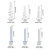 310 Piece Screw Dowel Set, Including 155 Plasterboard Dowels, 155