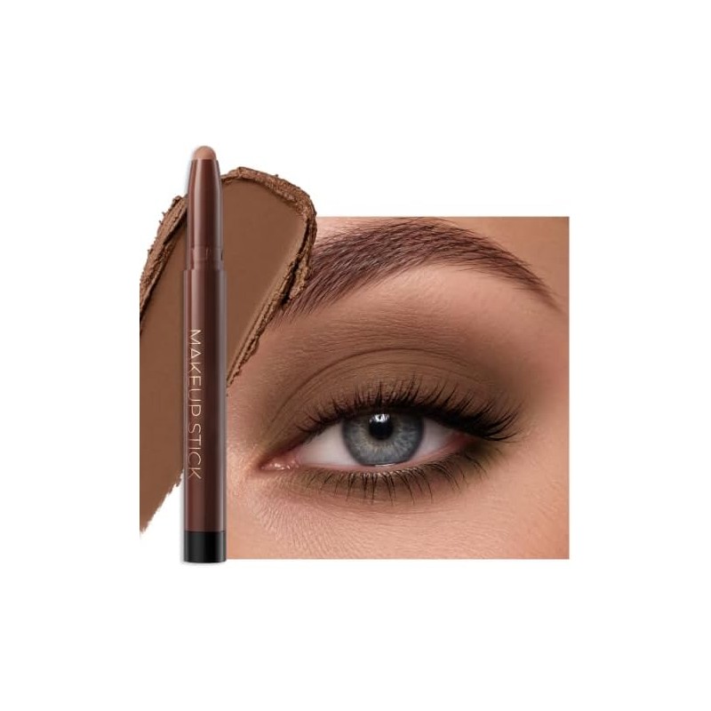 Erinde Sombra de ojos en barra Marrón Matte, Resistente al