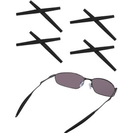 Bowyer 4 Pairs Replacement Ear Socks Compatible with Oakley Square Wire 2.0/Whisker Sunglass-Black