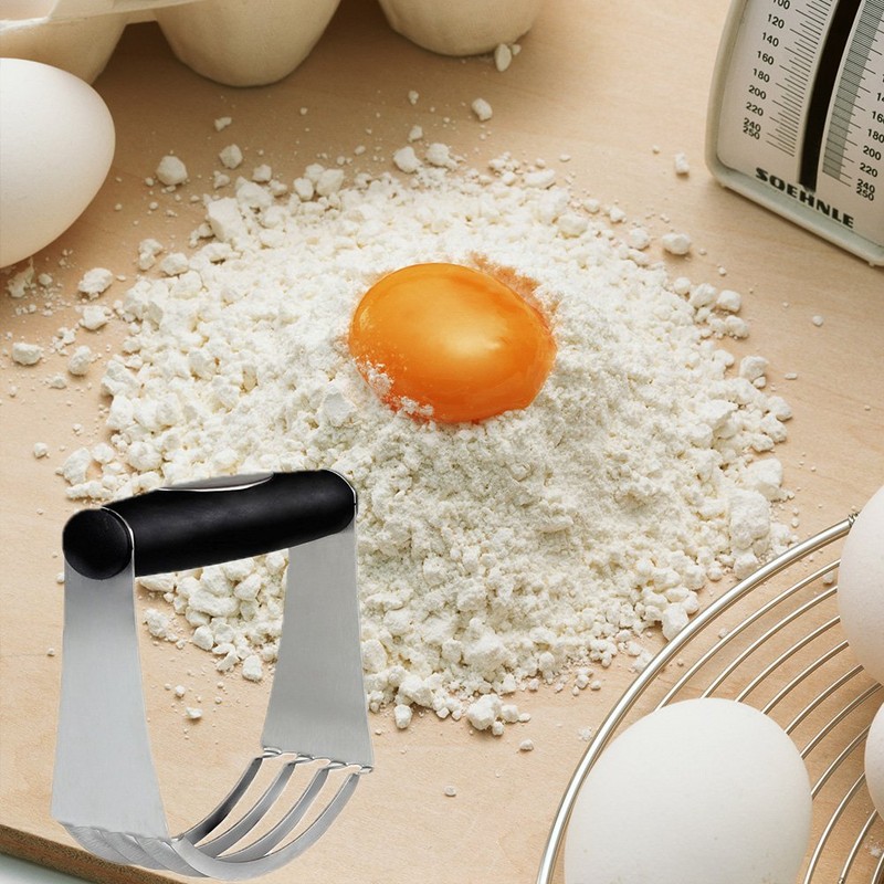 Pastry Cutter Stainless Steel - Professional Baking Dough Blender with