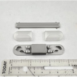 LED-Compatible Lightbar 1/18 Clear Whelen 80H 90H 8000 Lightbar Police Sheriff Fire Highway Patrol