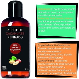 Alluem Aceite Para Masajes De Cacahuate Refinado 100% Puro Orgánico