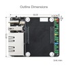 Waveshare Mini Dual Gigabit Ethernet Base Board Compatible with Raspberry