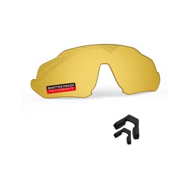iLikeo PRO+ Polycarbonate Non-Polarized Replacement Lenses for Oakley Flight Jacket OO9401 Sunglasses - HD Yellow