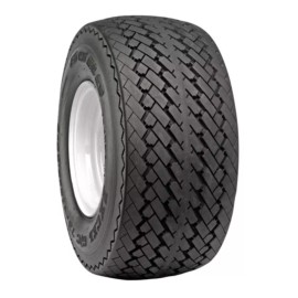 DURO EXCEL 18x8.50-8 SAWTOOTH 6-PLY GOLF CART TIRE AND WHITE STEEL WHEEL COMBO