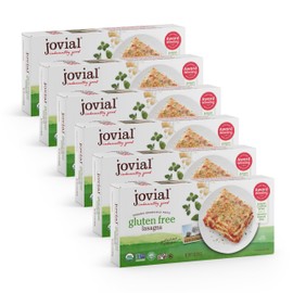 Jovial Whole Grain Brown Rice Lasagna Pasta - Pasta Lasagna, Lasagna Pasta, Whole Grain Pasta, Organic Pasta, Gluten Free, Dairy Free, Brown Rice Pasta, Made in Italy - 13 Oz, 6 Pack