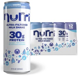 Nurri 30g Vanilla Ultra-Filtered Milkshake 11 fl. oz., 12 pk.