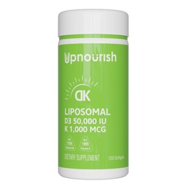 UpNourish Liposomal Vitamin D3 50000 IU K 1000 mcg softgel 120 ct