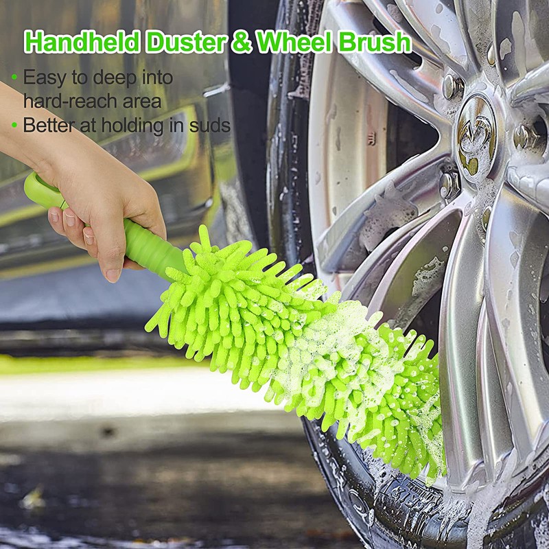 Wontolf 62'' Car Wash Brush With Long Handle - Chenille