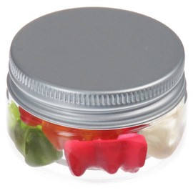 25 ml PET Jars Transparent with Aluminium Lid, Pack of 10