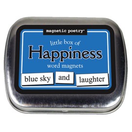 Magnetic Poetry - Little Box of Happiness Kit - Words for Refrigerator - Write Poems and Letters on The Fridge - Made in The USA