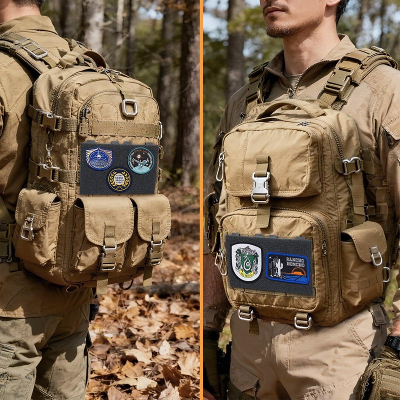Molle Hook & Loop Panel, 10"x6" Molle Patch Panel for