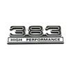 2pcs 383 6.2L High Performance Engine Emblems Badge 3D Decals