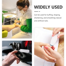 Healvian Nail Sander Sanding Bands Set 150pcs Fine Grit Sanding Strips for Nail Drill White Sanding Bands Mandrel Bit for Nail Art Manicure Buffing Tool