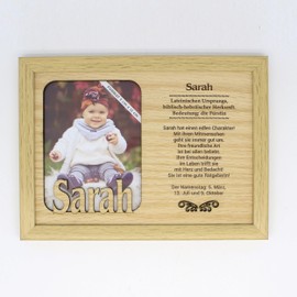 power gift Sarah Picture Frame Portrait Decorative Pictures with Frame Photo Frame for Your Home Picture Frame Decorative Living Room Suitable for Any Occasion Gift and Decoration with Message