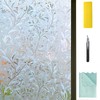 NIVIY Window Privacy Film with Installation Tools, Bathroom Frosting Decorative