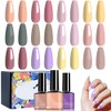 12PCS Esmalte de Uñas en Gel, Kits de Iñas de