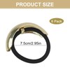 JINGIHE Pack of 6 Metal Hair Scrunchies, Gold Hair Accessories,