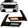 GEEGEETOP Switchback White/Amber Front Bumper Fog Daytime LED Running Light