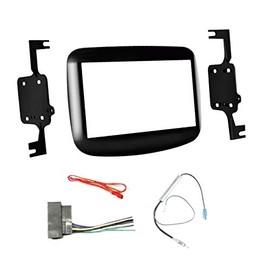 Car Stereo Radio Install Dash Kit, Wire Harness, and Antenna Adapter to Install a Double Din Radio Made for 2013-2016 Dodge Dart - No Factory 8.4" Radio Vehicles - See More Below