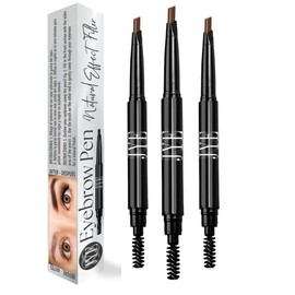 JYE Lapiz Definidor de Cejas, Delineador de Cejas, Impermeable larga duración, Maquillaje para cejas. 3 PIEZAS Color CAFE CLARO